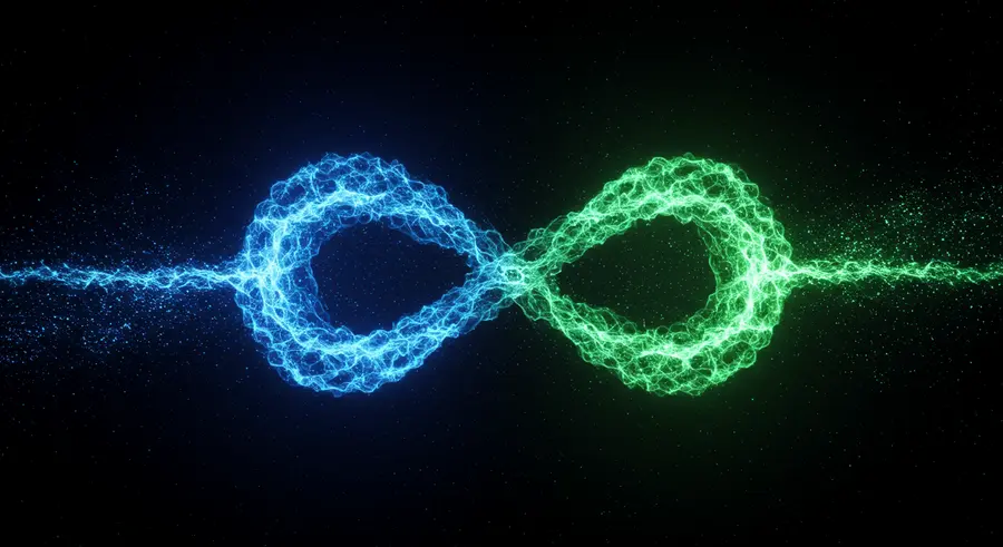 Abstract representation of Quantum Entanglement